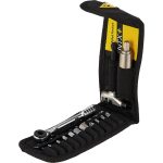 Topeak Ratchet Rocket Lite NTX+, Ratchet Tool and bits, w/ 2-6 Nm Adjustable TorqBit and Chain Tool Head, 19 Function Bike Tool