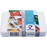 Van Gogh Watercolor Paint Set, Metal Tin, 48-Half Pan