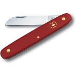 Victorinox Floral Knife, straight 4" blade, red handle 3.9050