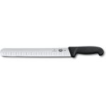 Victorinox Swiss Army Cutlery Fibrox Pro Slicing Knife, Granton Blade, 12-Inch