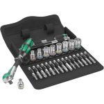 Wera 05004016001 8100 SA 6 Zyklop Metric Speed Ratchet Set, 28 Piece, 1/4" Drive